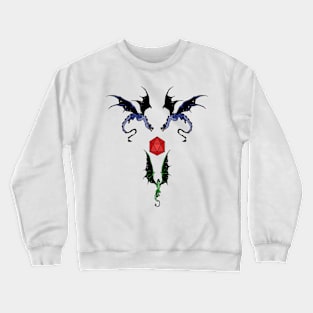 RPG game dragons soaring to the powerful game dice Crewneck Sweatshirt